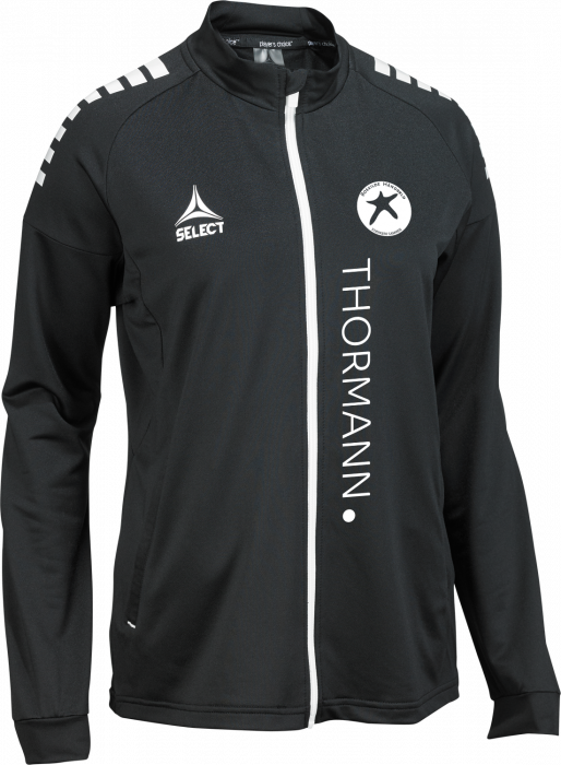 Select - Roskilde Håndbold Træner Full-Zip Women - Schwarz & weiß