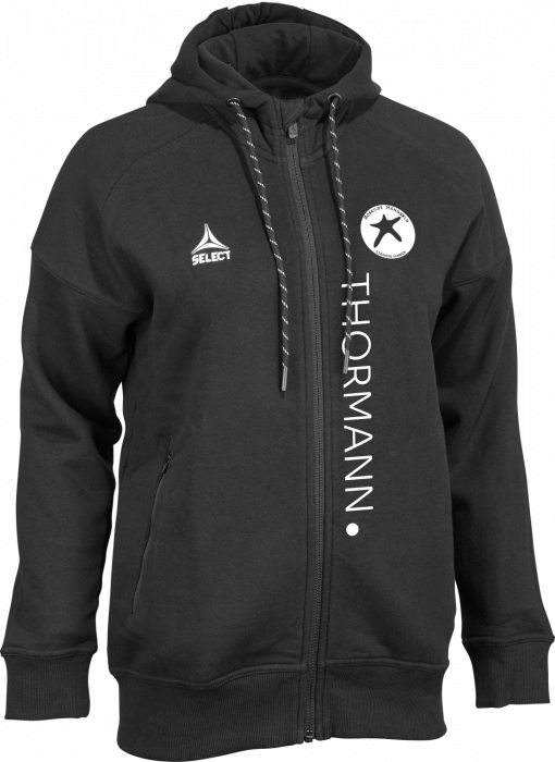 Select - Roskilde Håndbold Træner Hoodie W. Zip Women - Schwarz